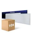 Mehrfachpackung 10x Noxion LED Panel Ecowhite V4.0 28W 3360lm - 830-840-865 CCT | 120x30cm - UGR 